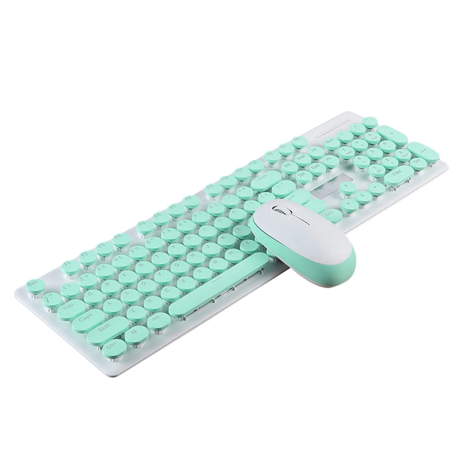 Notebook Keyboard Mouse Set Low Noise Home Sensitive Non Slip Wireless USB For Laptop Retro Office Computer Accessories