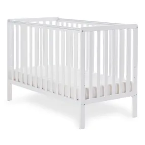 Obaby Bantam Cot - 120x60cm (White)