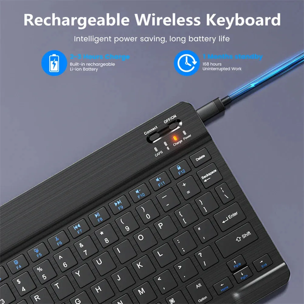 Onetify 10" Bluetooth Wireless Keyboard and Mouse Set