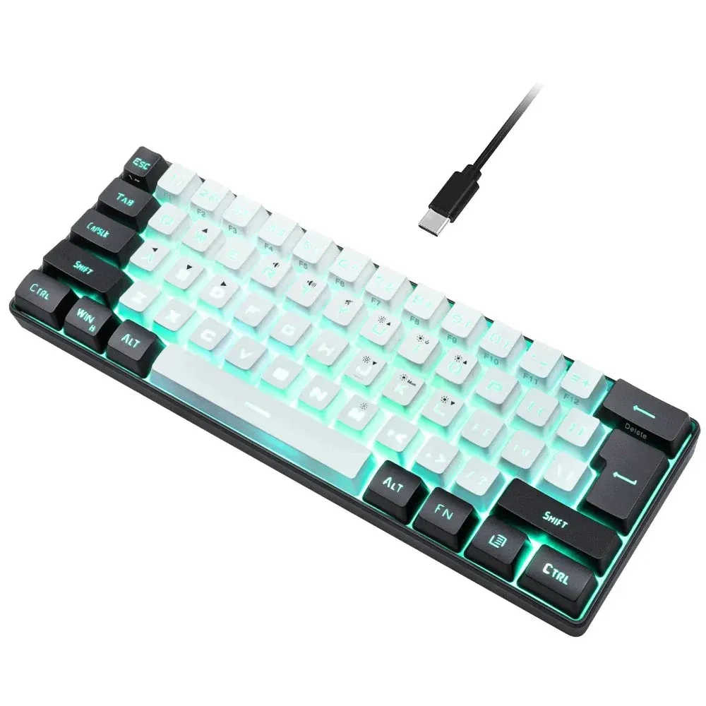 Onetify Floating Keycaps Compact Wired RGB Gaming Keyboard