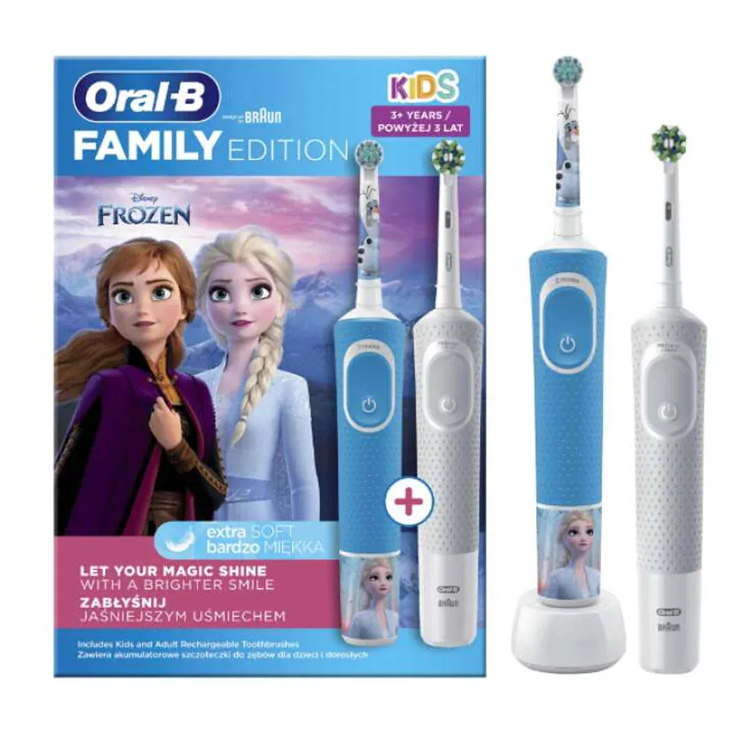 Oral B Electric Toothbrush 2 Pcs Family Edition 3  Frozen