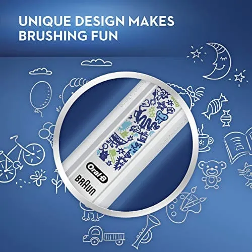 Oral-B Kids Electric Toothbrush with Coaching Pressure Sensor and Timer, New! Sparkle & Shine - B083YFWVWX