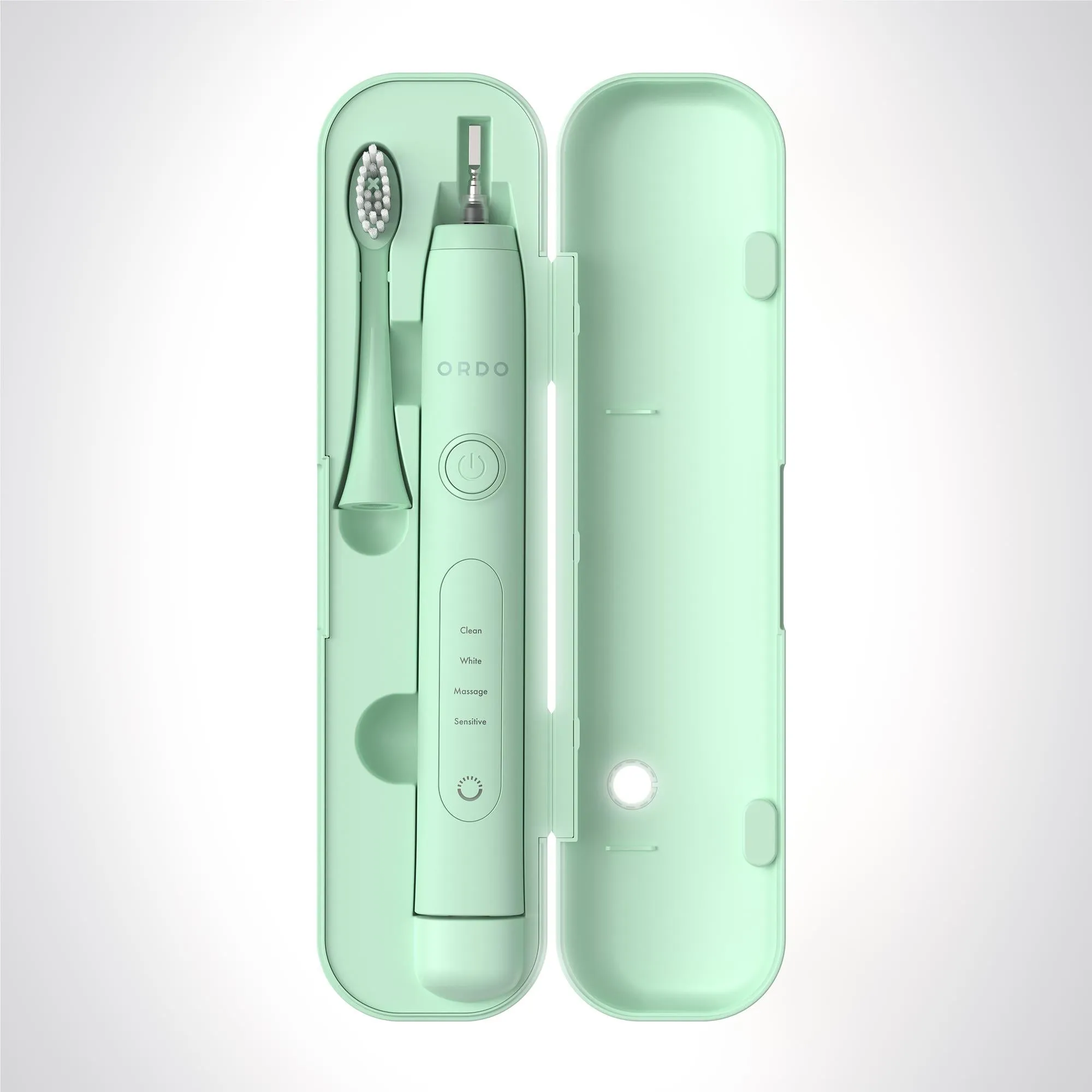 Ordo Sonic  Electric Toothbrush & Charging Travel Case Bundle (Mint Green)