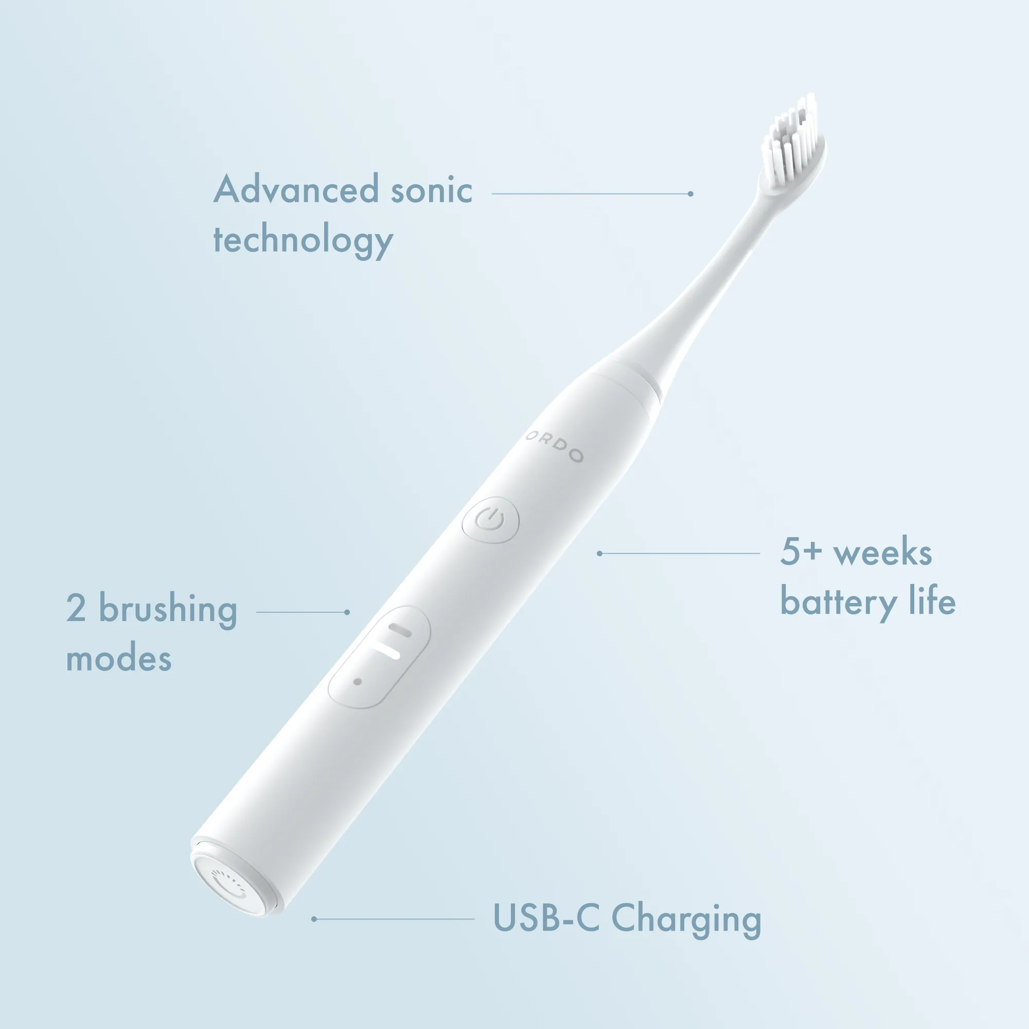 Ordo Sonic Lite Electric Toothbrush - Snow