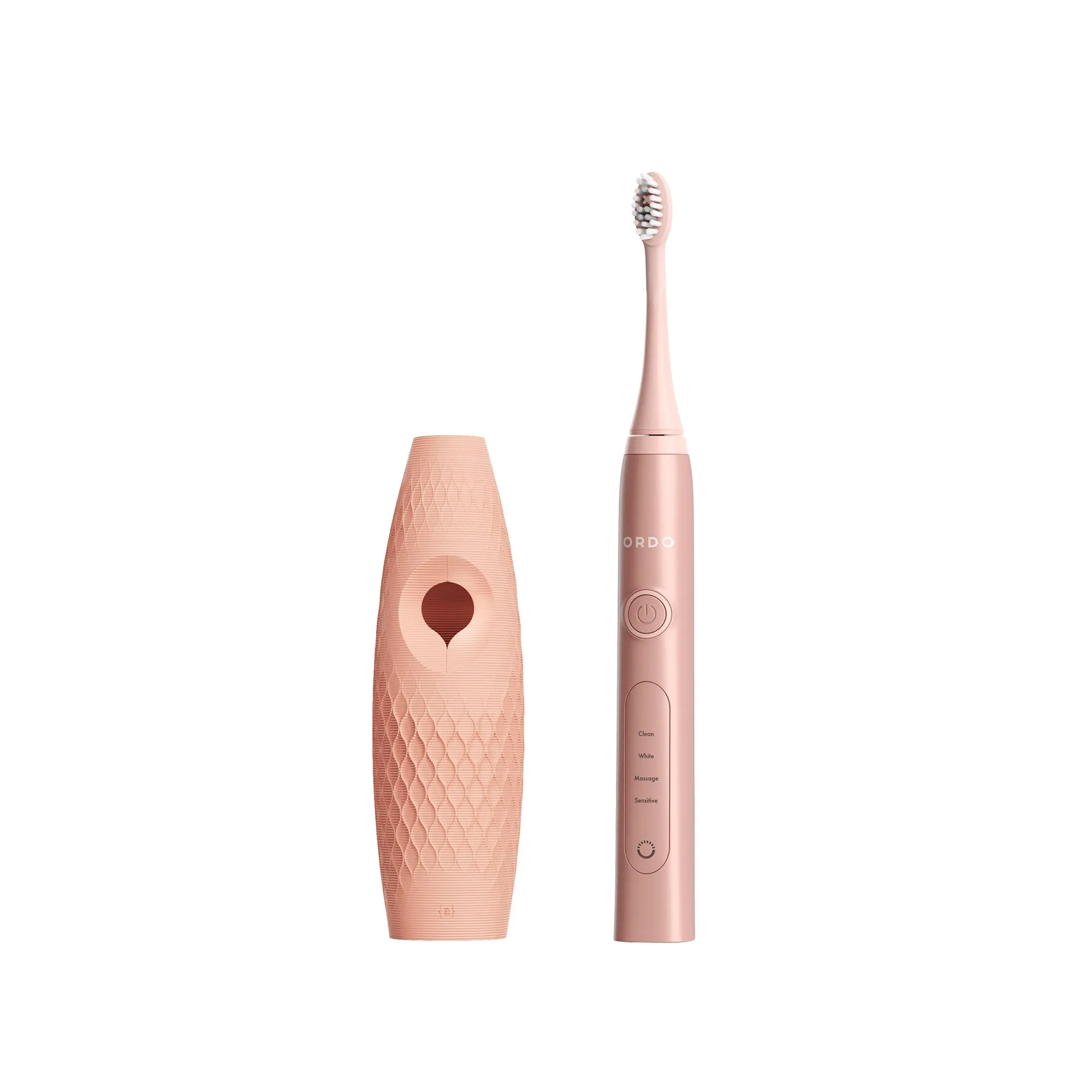 Ordo Sonic  Toothbrush & {access}ories Handle - Apricot Curved Medium Diamond