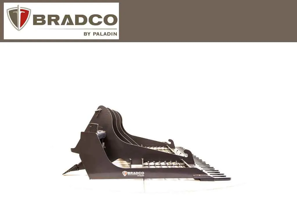 PALADIN / BRADCO land sculpture for machines with universal skid steer coupler