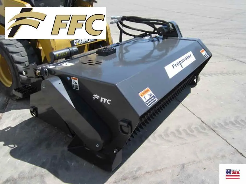 PALADIN / FFC preparator landscape rake for skid steer loader