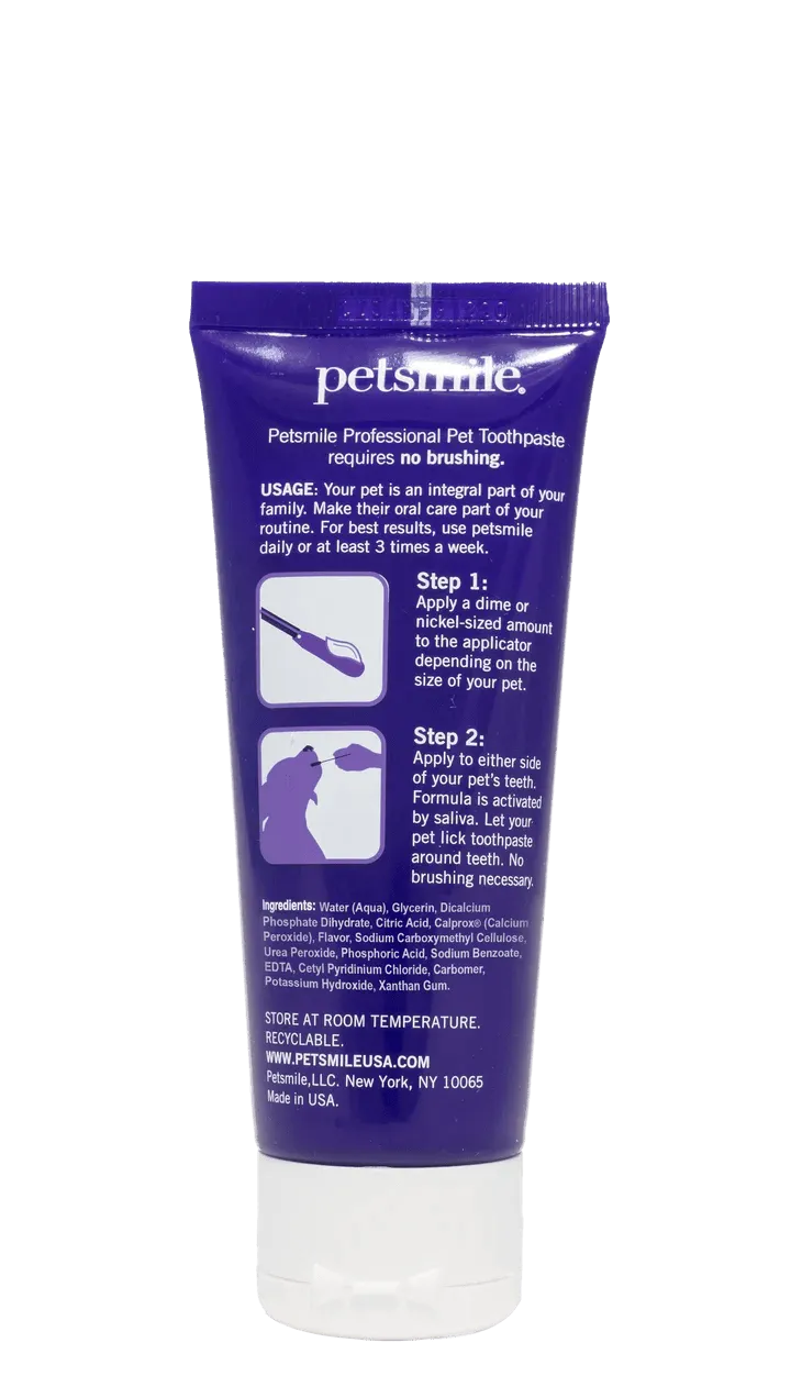 PETSMILE Small 2.5oz London Broil Flavor Pet Toothpaste