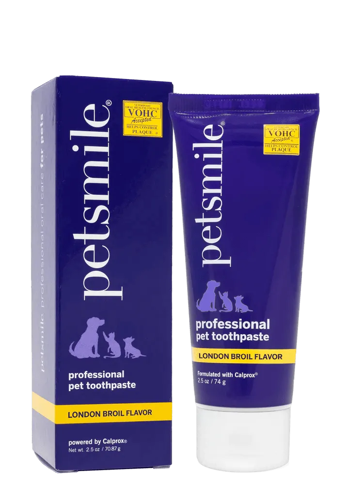 PETSMILE Small 2.5oz London Broil Flavor Pet Toothpaste