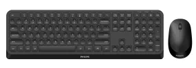 Philips Wireless Keyboard And Mouse Set Spt6307b - Black