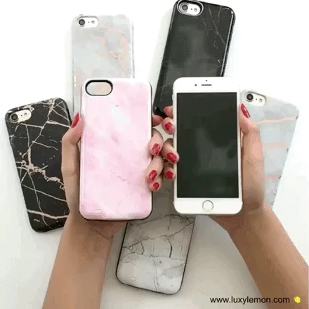 Pink Marble Battery Case