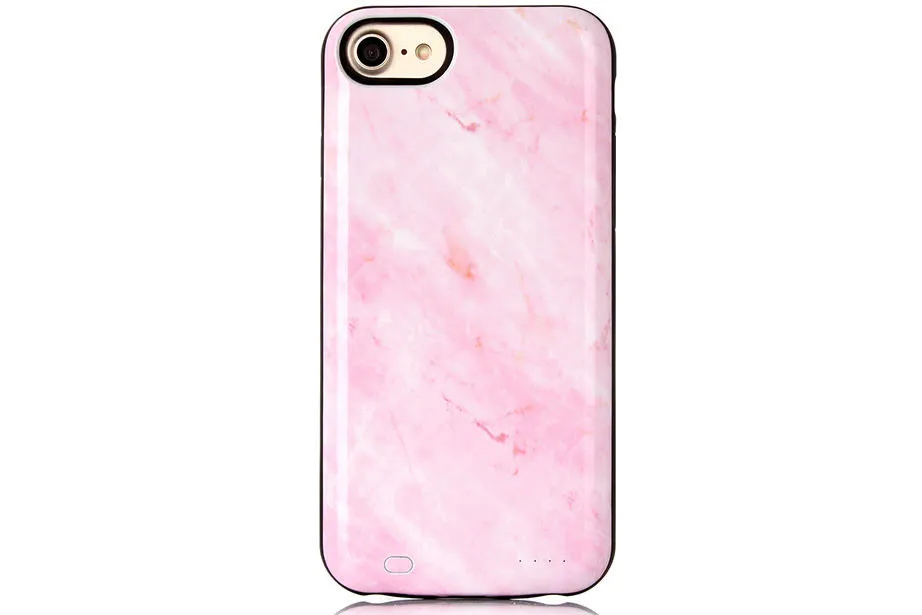 Pink Marble Battery Case