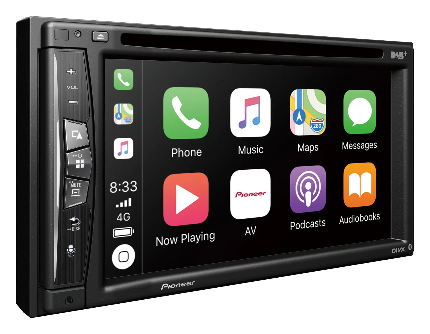 Pioneer AVIC-Z730DABAN DubbelDin navigatie/dvd-speler met afneembaar frontdeel