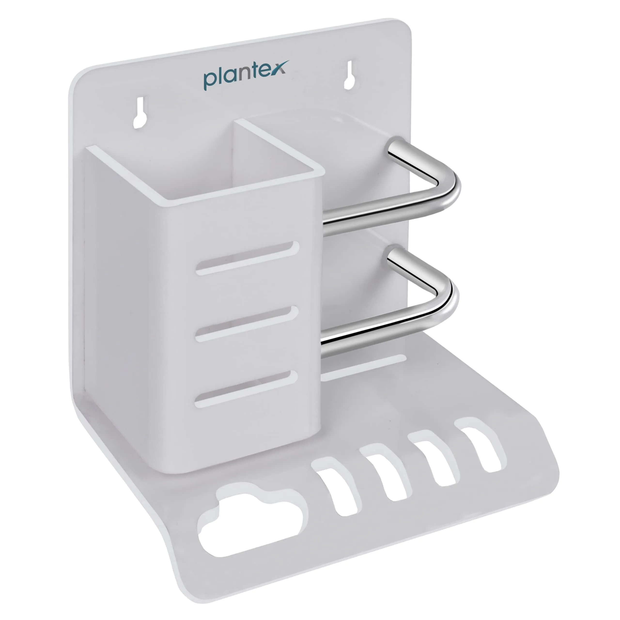 Plantex Acrylic Multipurpose Tooth Brush Holder/Stand/Tumbler for Bathroom Accessories - (White)