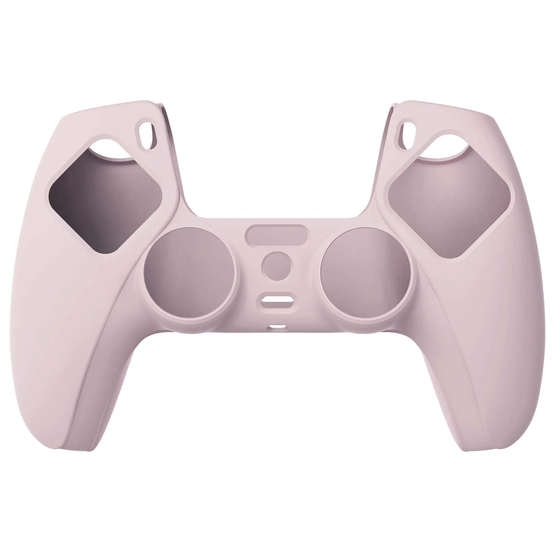 PlayVital Cherry Blossoms Pink Pure Series Anti-Slip Silicone Cover Skin for PS 5 Controller, Soft Rubber Case for PS5 Controller with White Thumb Grip Caps - KOPF019