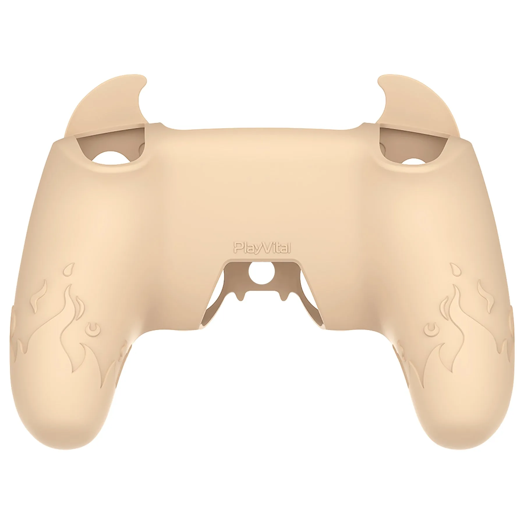 PlayVital Cute Demon Controller Silicone Case Compatible With PS5 Controller - Orange - DEPFP007