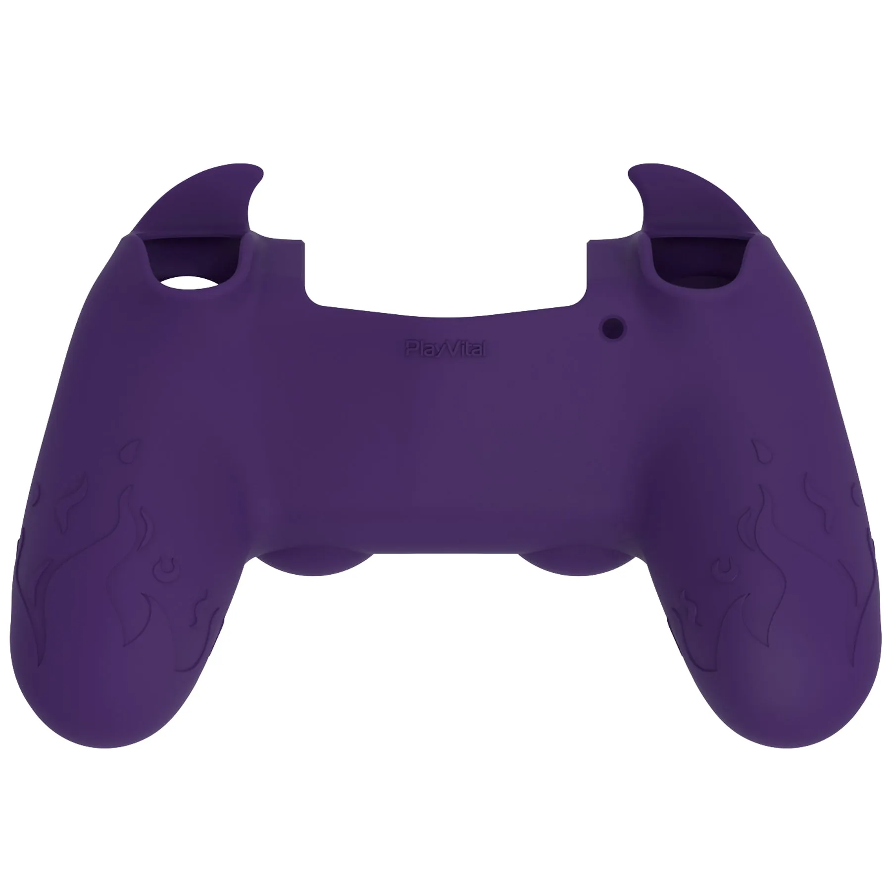 PlayVital Cute Demon Controller Skin for PS4 with Thumb Grips & Stickers, Kawaii Anti-Slip Silicone Controller Cover Grip Protector for PS4 Slim/Pro Controller - Purple - BRJP4P002