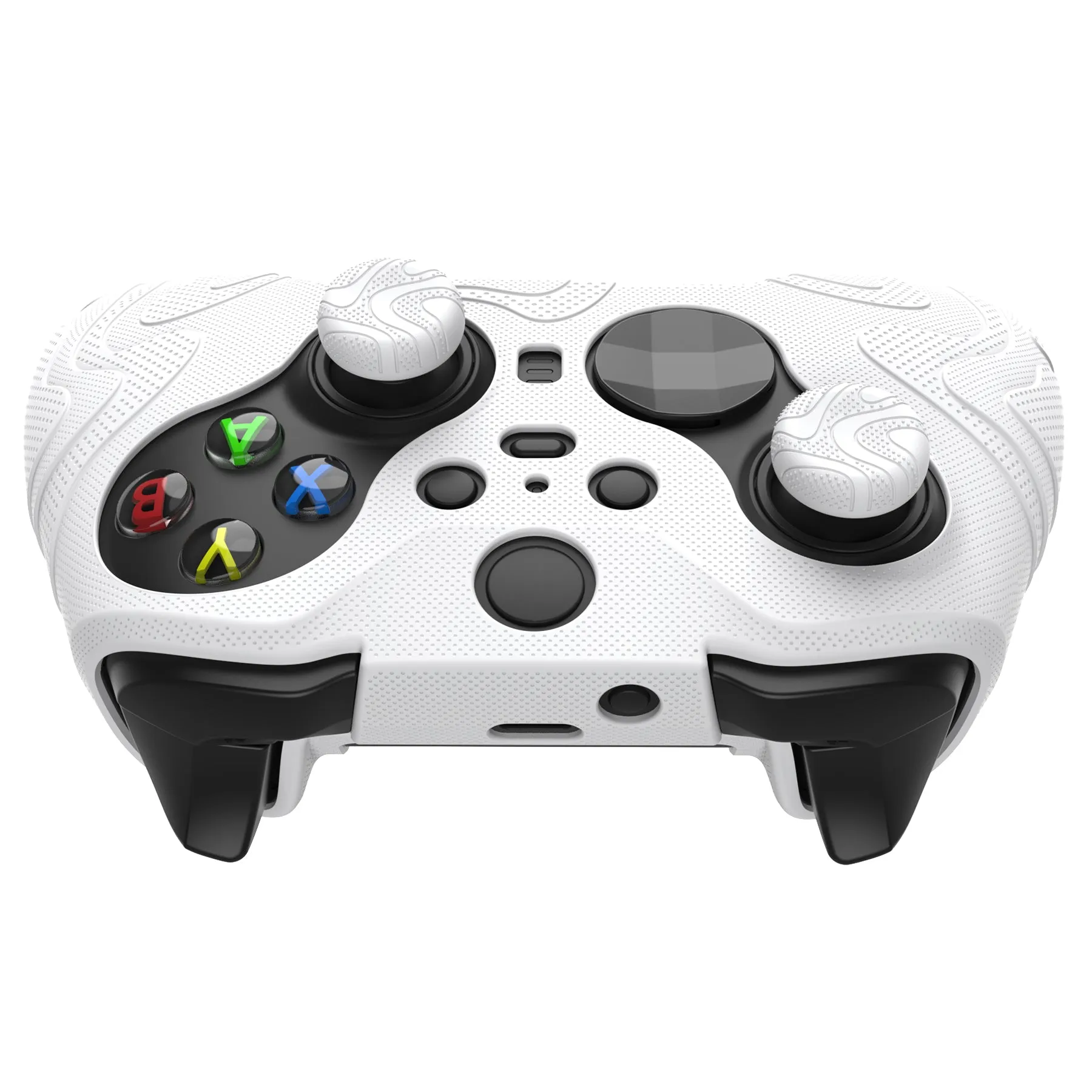 PlayVital Mountain Range Edition Silicone Cover with Thumb Grips for Xbox Elite Series 2 Controller & Xbox Elite Series 2 Core Controller - White - DVGE2P002