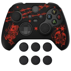 PlayVital Sin Source Silicone Cover Skin wtih Thumb Grip Caps for Xbox Series X/S Controller - BLX3028