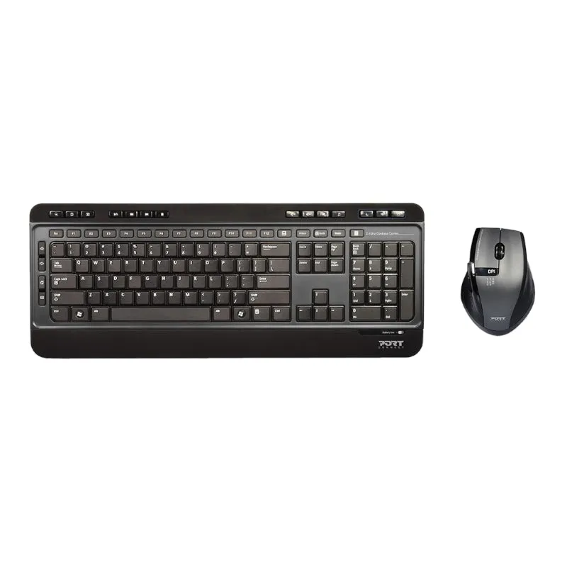 Port Wireless Keyboard And Mouse Combo