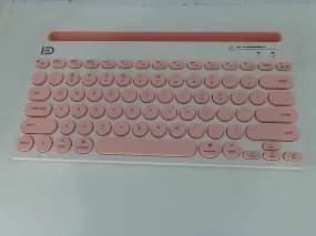 Portable Bluetooth Keyboard Pink Compact Design Wireless