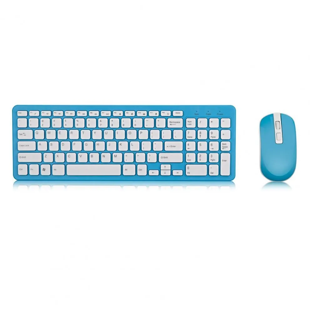 Portable  Useful 2.4GHz Noiseless Wireless Keypad Mouse Ergonomic Office Keyboard Widely Compatible   Computer Accessories