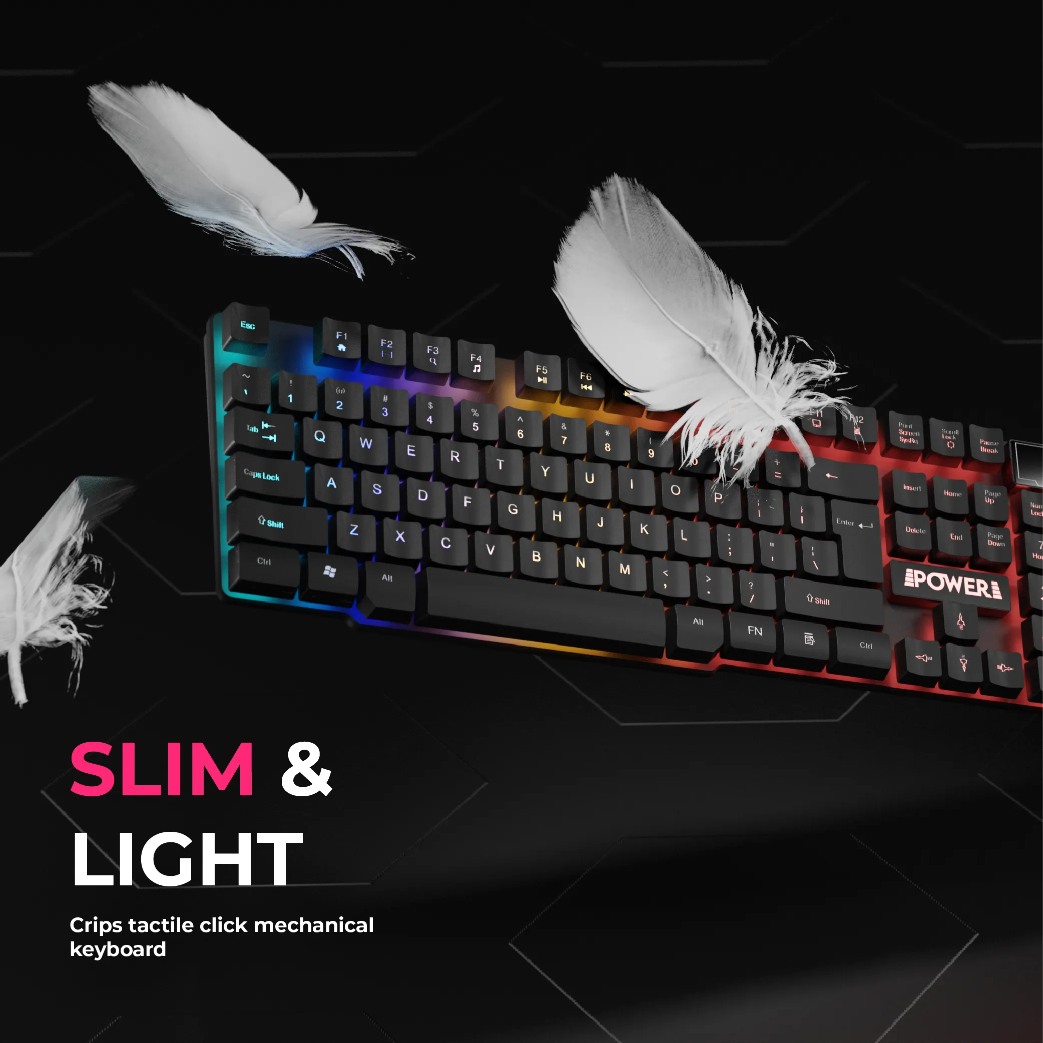 Power Gaming Recon Jaxter Gaming Keyboard and Mouse Bundle