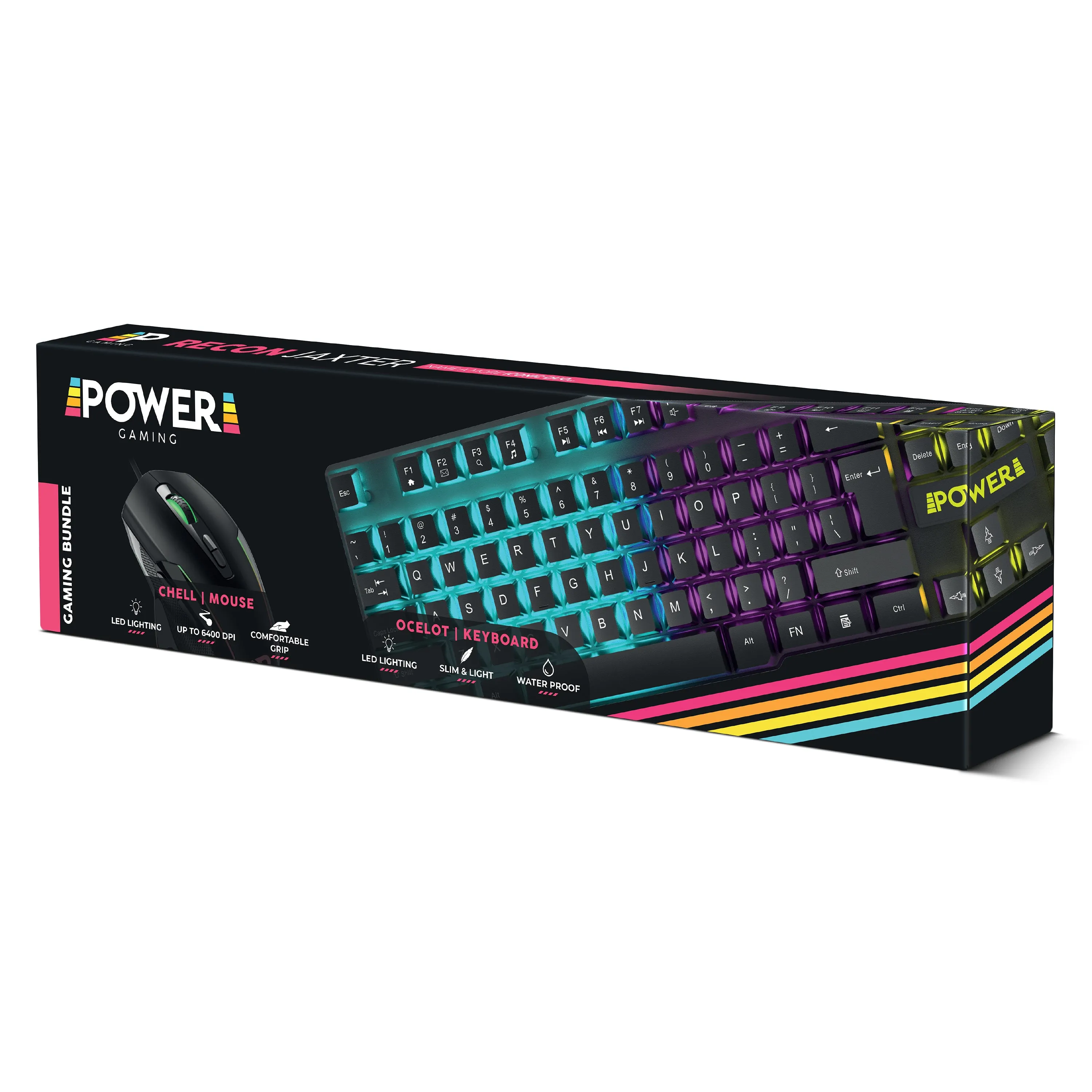 Power Gaming Recon Jaxter Gaming Keyboard and Mouse Bundle