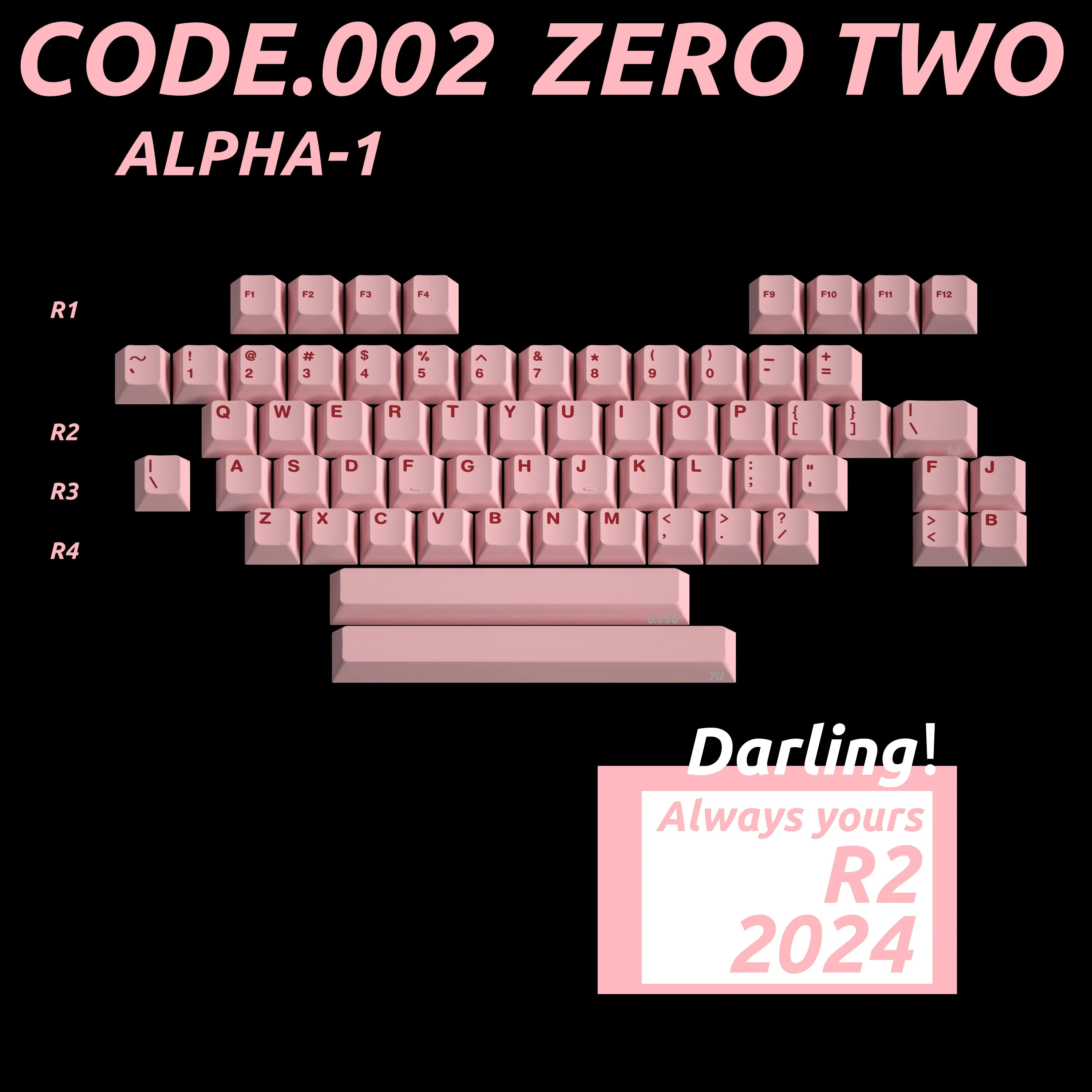 [Pre-Order] Milkyway Zero Two R2 Keycaps