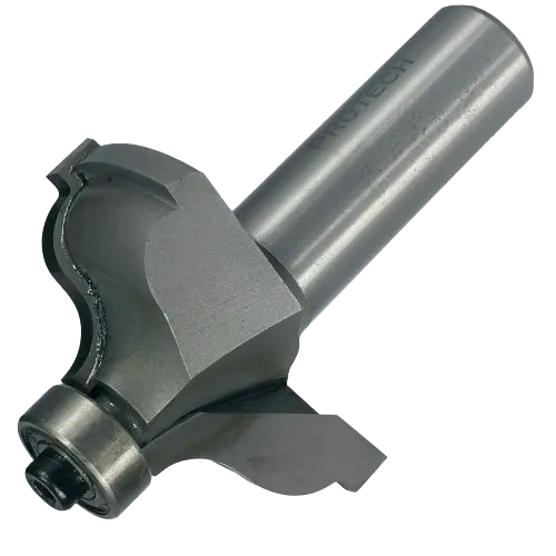 Pro-Tech | Router Bit Quirk Topped Ogee 1-5/8" X 11/16" Radius 1/4" 1/2" Shank