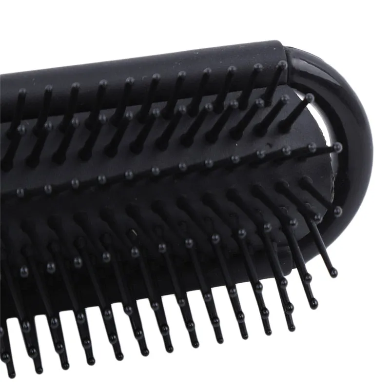 Professional Portable Foldable Hair Brush Mirror