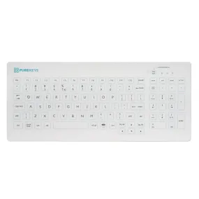 Purekeys Compact Medical Keyboard - Wired, IP66 rated with Tactile Feedback