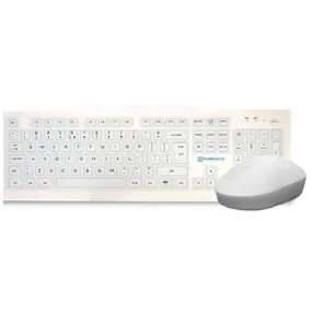 Purekeys Wireless Full Size Medical Keyboard and Mouse Set