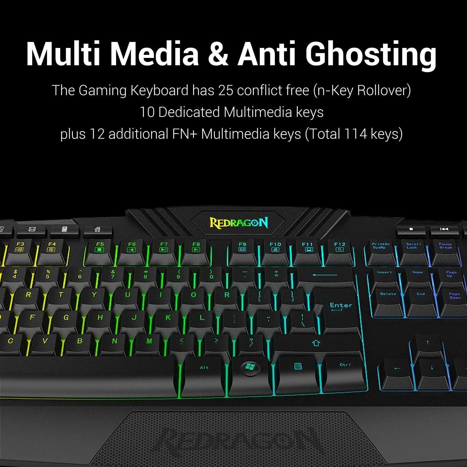 "Optimize Your Gaming Experience with the Redragon S101 Gaming Keyboard and M601 Mouse Combo - Showcasing RGB Backlighting and Customizable Functions [New and Improved Version]"