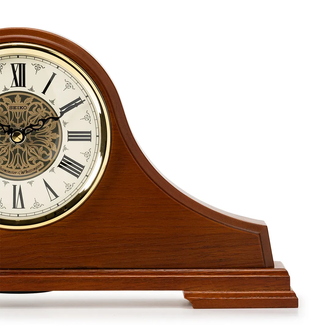 QXJ013B Classical  Oak Wood Mantel Clock