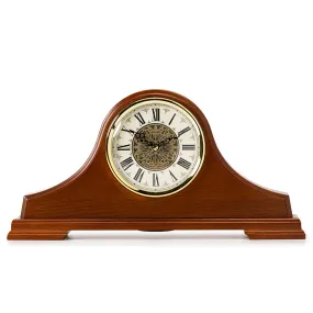 QXJ013B Classical  Oak Wood Mantel Clock