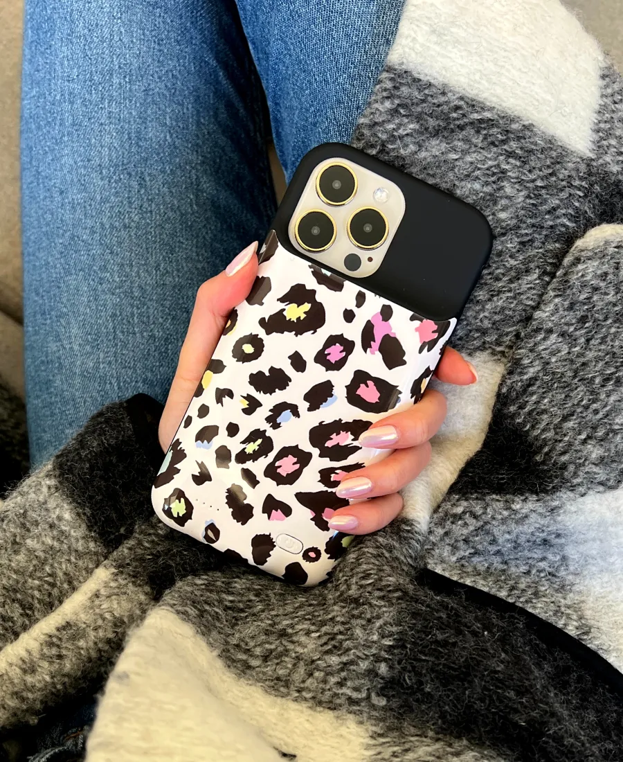 Rainbow Leopard Ultra Battery Case