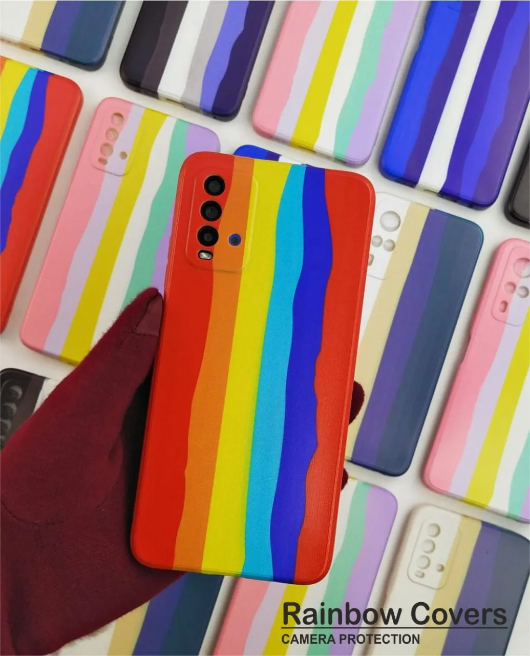 Rainbow Soft Print Case For Oppo