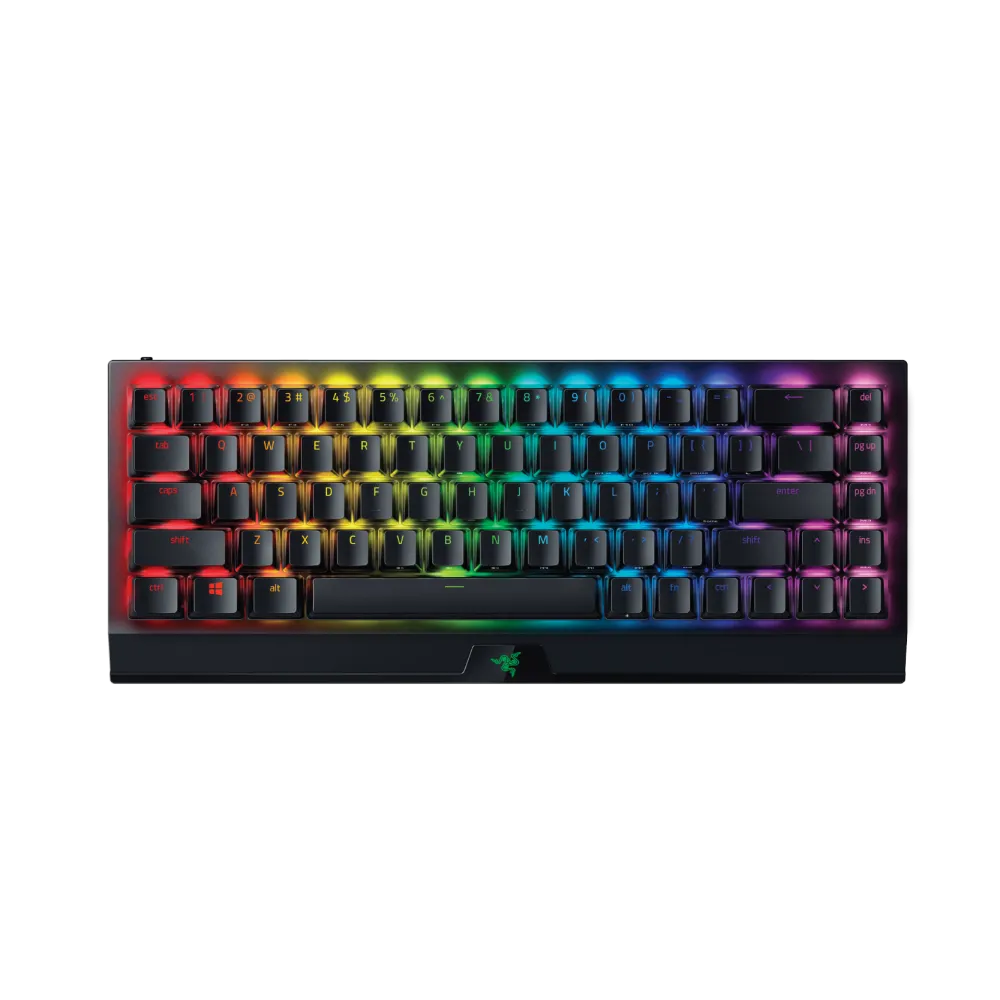 Razer Blackwidow V3 Mini HyperSpeed | Phantom Edition 65% Wireless Linear Mechanical Keyboard Yellow Switch