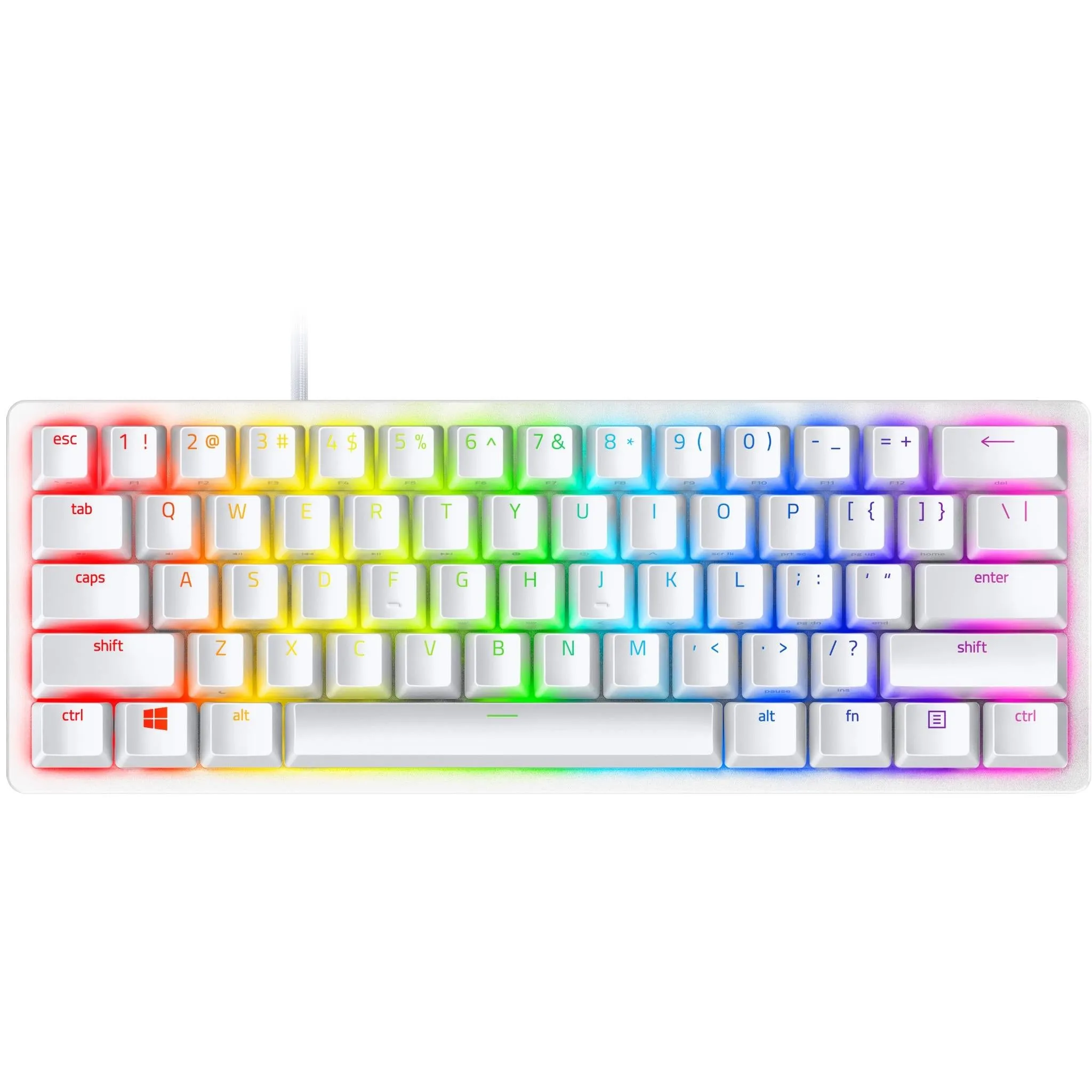 Razer Huntsman Mini 60% Optical Gaming Keyboard Mercury Edition (Linear Red Switch)