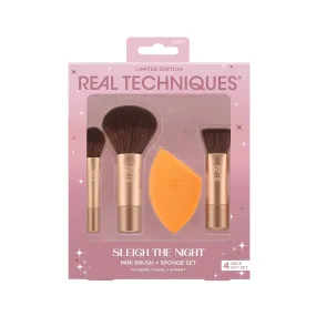 Real Techniques Sleigh the Night Set Mini Brush   Sponge Set