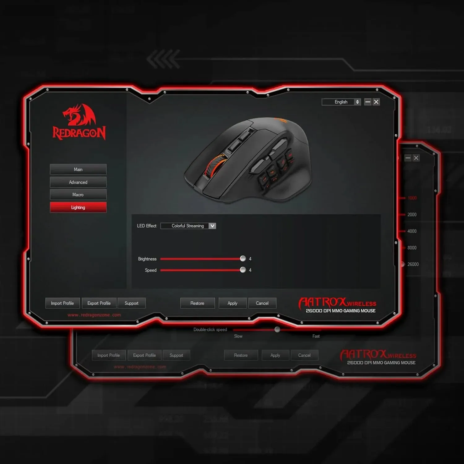 Redragon Aatrox M811 Pro Wireless MMO Mouse: With 10 Side Macro Buttons and RGB Lighting