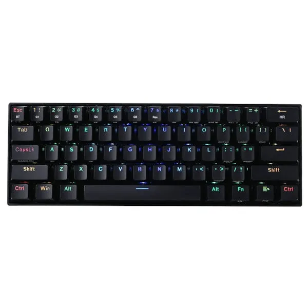 REDRAGON DRACONIC PRO Mechanical 61 Key | Bluetooth 5.0|RF|RGB Gaming Keyboard - Black