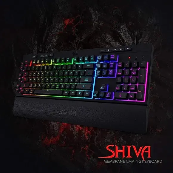 Redragon K512 Shiva RGB Backlit Membrane Gaming Keyboard