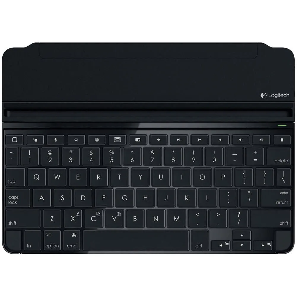 Refurbished Logitech Ultrathin Magnetic Clip-On Keyboard Cover for iPad mini-2-3 - Black