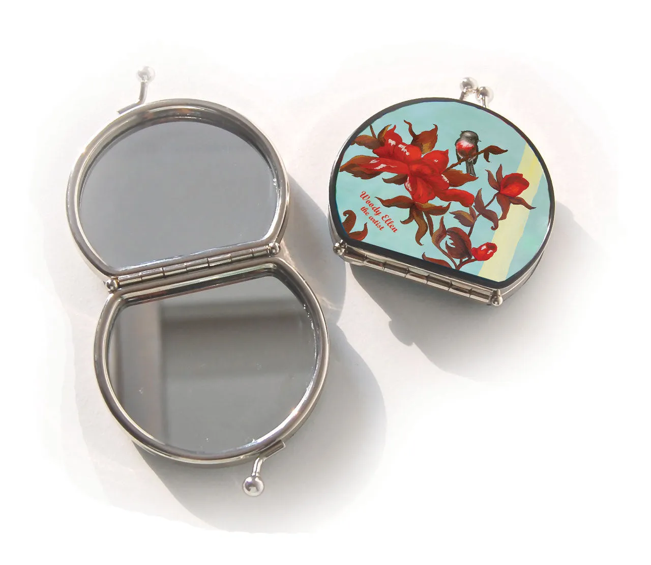 Retro compact mirror, Robin