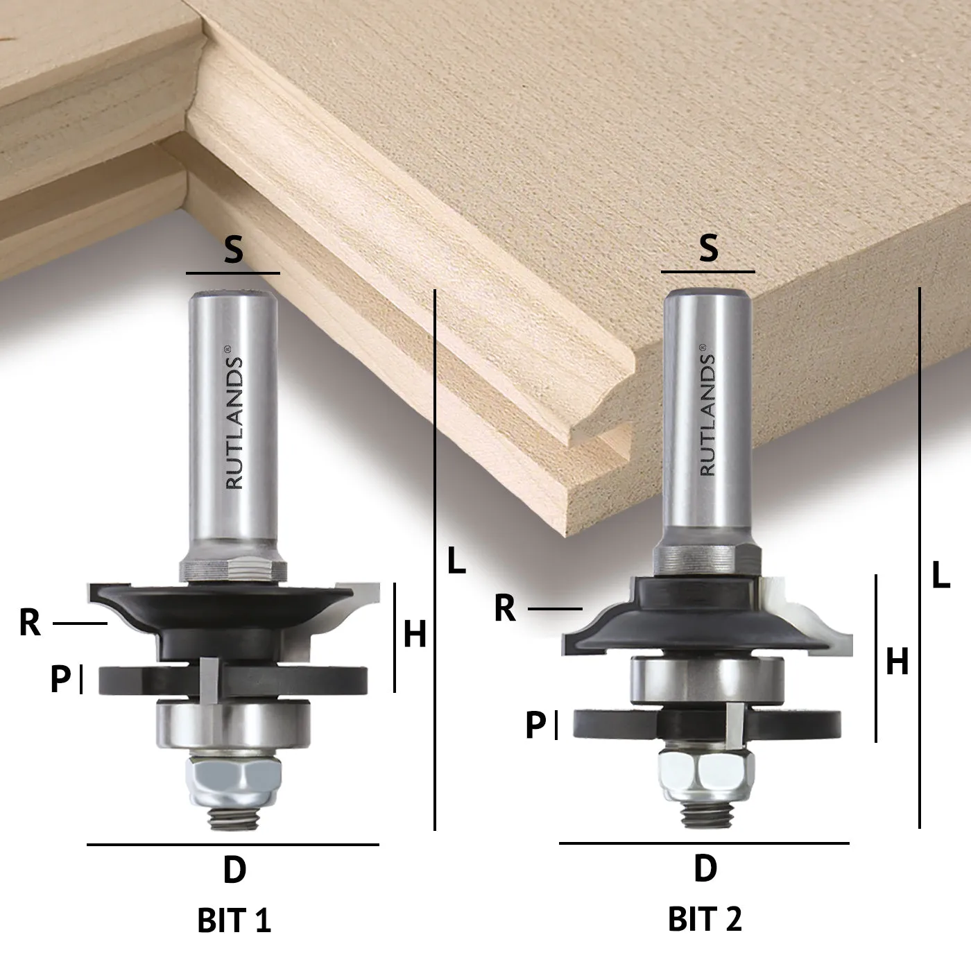 Router Bit Set - Raised Panel Door and Drawer - Ogee