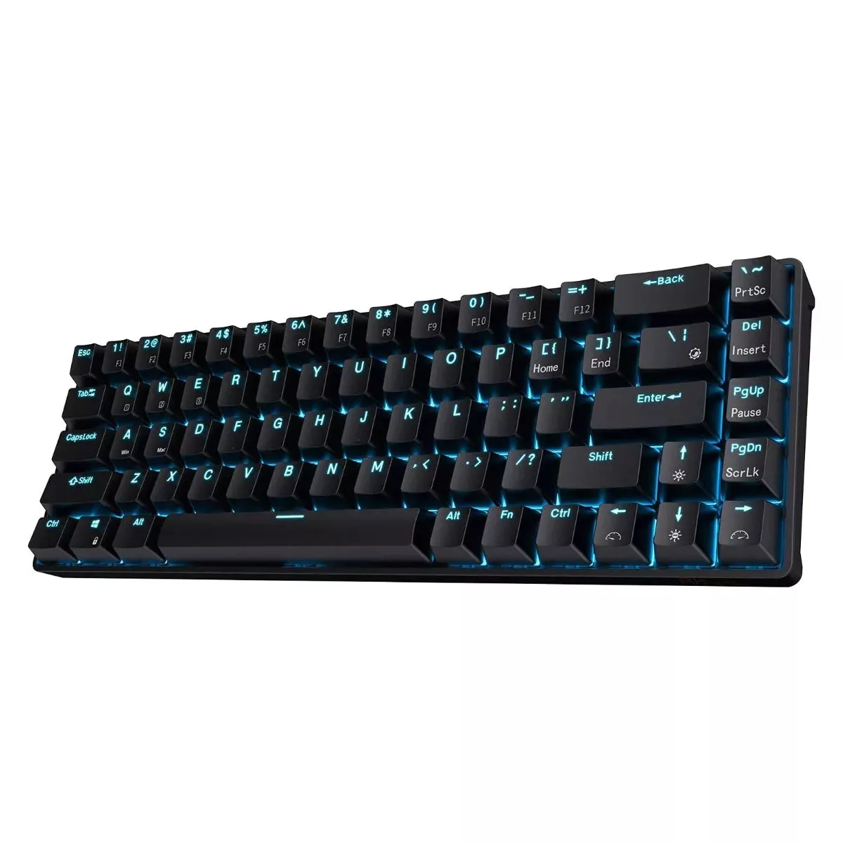 Royal Kludge RK68 Tri-Mode RGB Hot Swap Mechanical Keyboard (Black with Blue Switch)