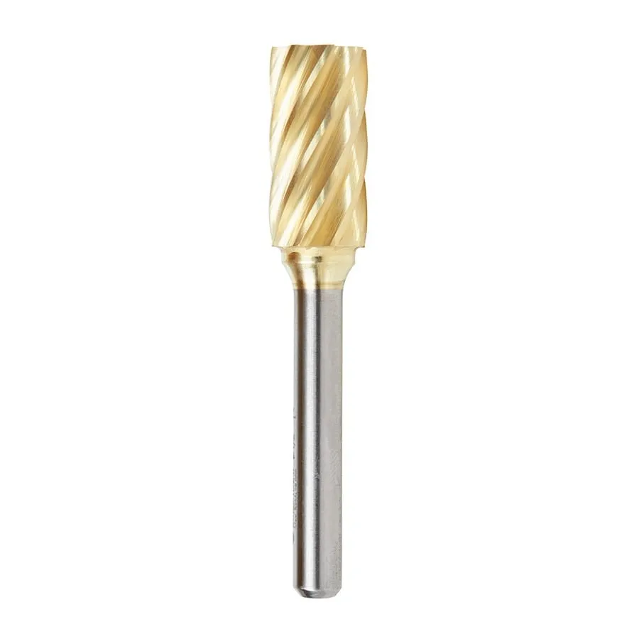 SA Cylindrical No End Non-Ferrous Burr Bit | 1⁄2 Dia x 1 x 1⁄4 Shank | BURS-104NF | 738685041000