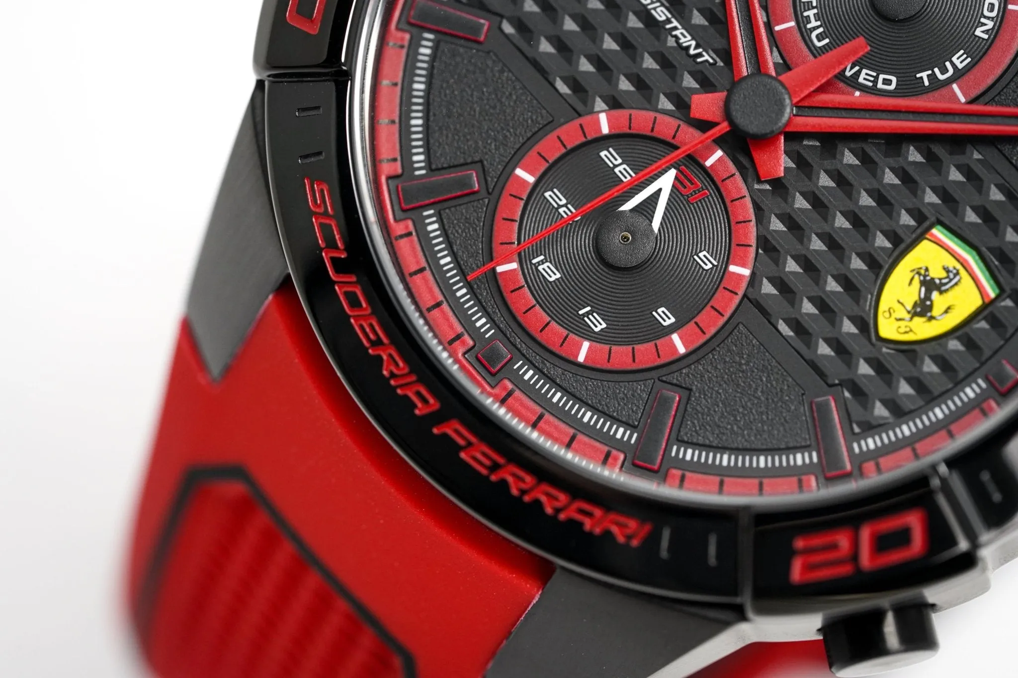 Scuderia Ferrari Watch Apex Multi-FX Black Red Silicone FE-083-0639